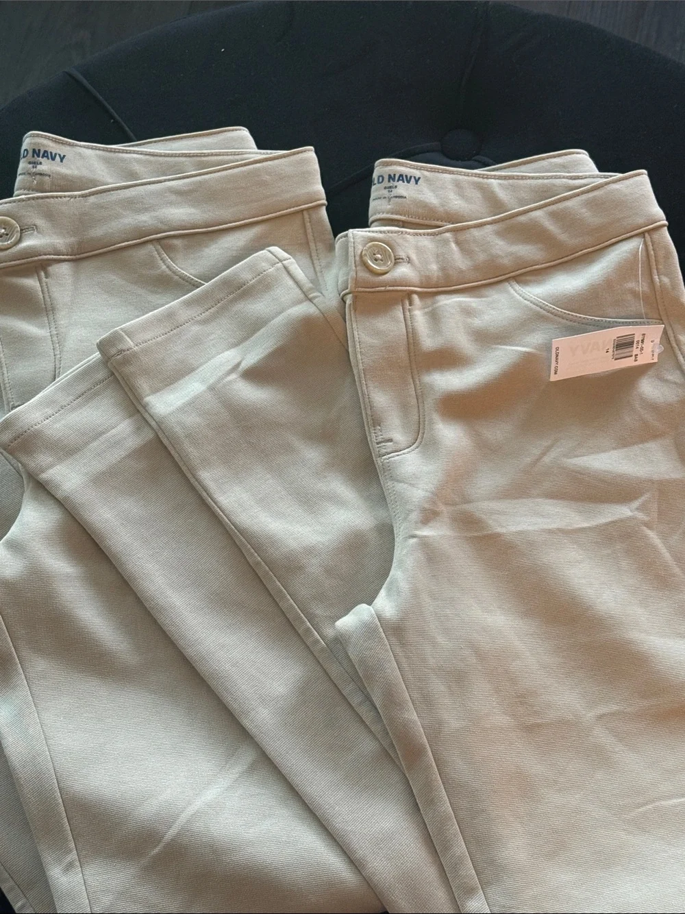 Uniform Old Navy Girls  Slim Stretch Jeggings in Beige